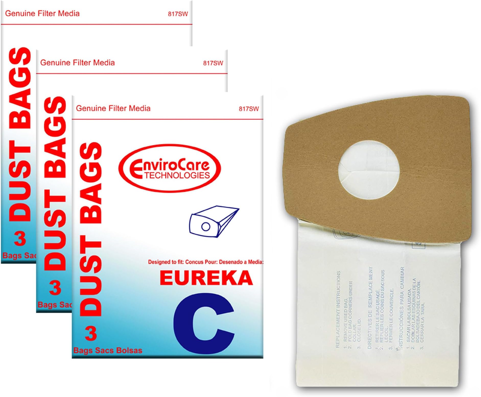 EnviroCare Replacement Vacuum Cleaner Dust Bags made to
