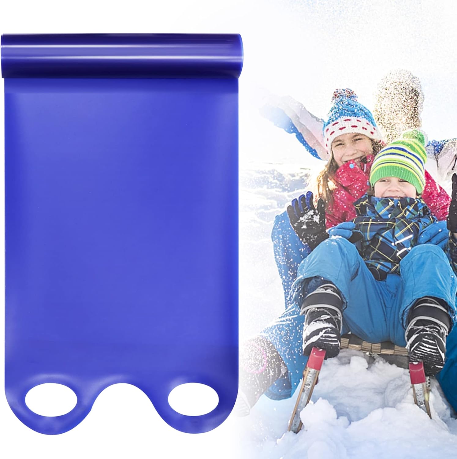 OBANGONG Winter Flying Carpet Snow Sled for Adults Crazy Carpets for Snow,Roll Up Sled Portable