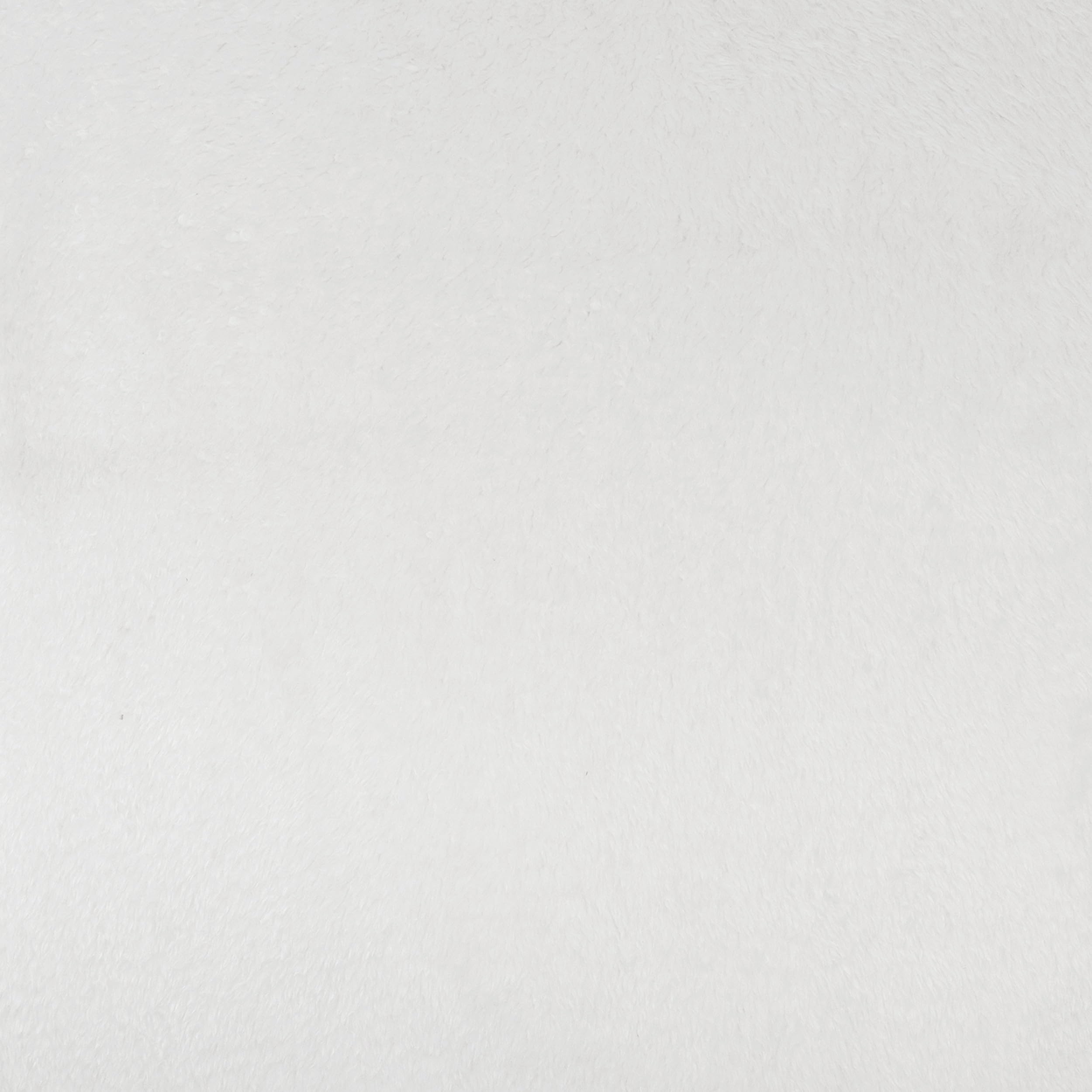 RTC Fabric100% Polyester 60" Width Solid Sherpa, White Cut by The Yard