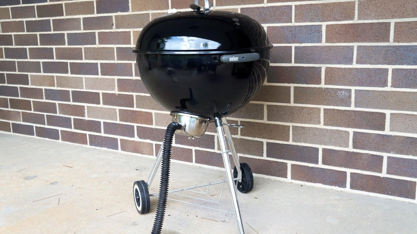 Lower Vent Adapter for Weber Kettle Grill Smokey Mountain Smoker Joe 304 Stainless Steel 1" Nozzle Tubing