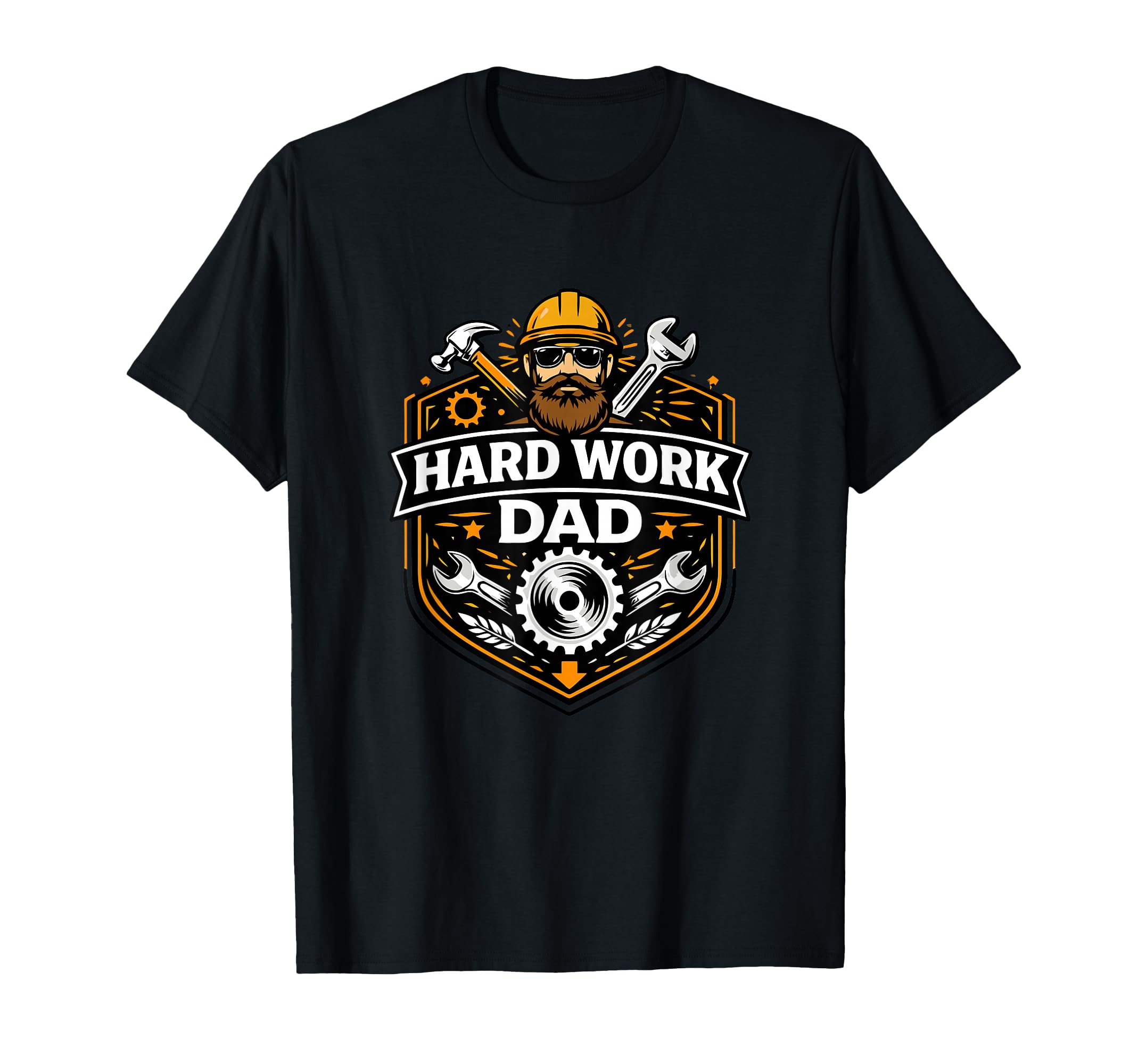 Hard Dad Blue Collar Pride Work Ethic Identity T-Shirt