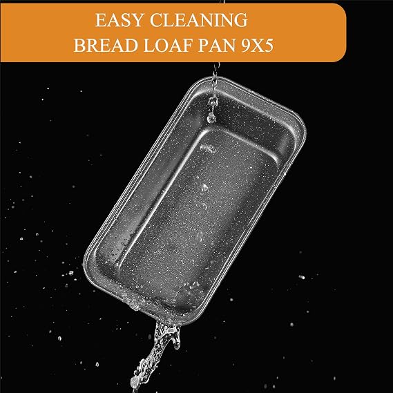 Walooza 8x4 Loaf Pan - Carbon Steel Bread Baking Pans for Homemade Bread Banana Bread, Sourdough, Pound Cake | Nonstick, Oven Safe, Easy Release