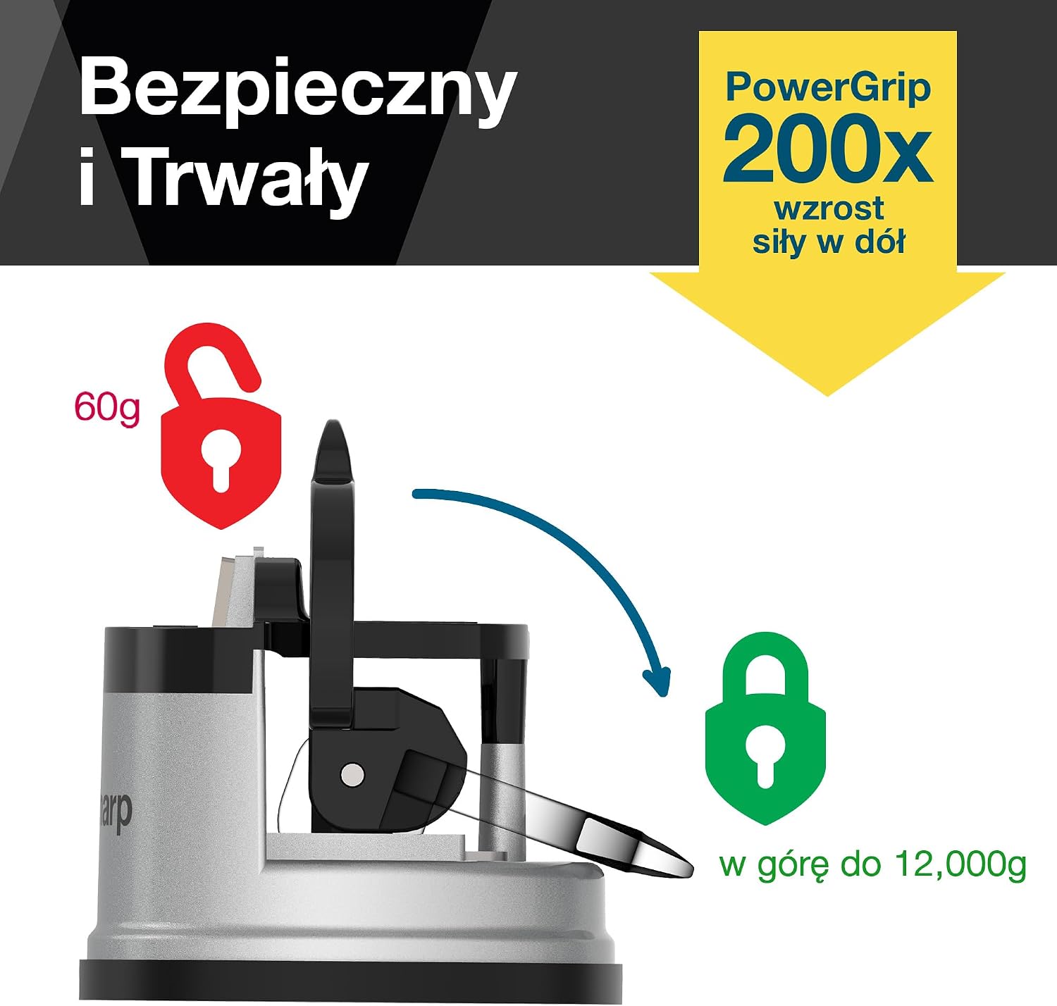 Anysharp Silver Ostrzałka do Noży Srebrny 70 mm