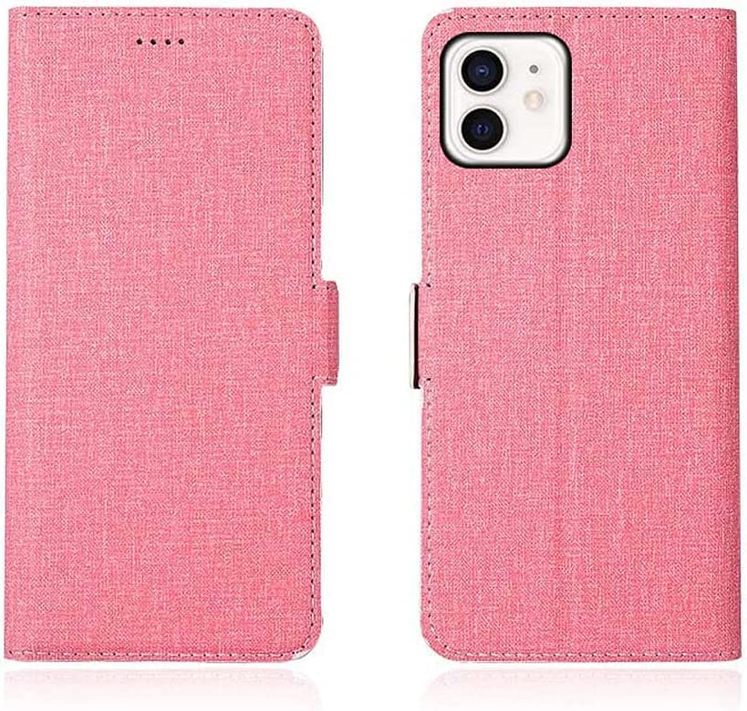 Housse antichoc iPhone 11 rose avec porte-carte pour protéger l'écran des chutes