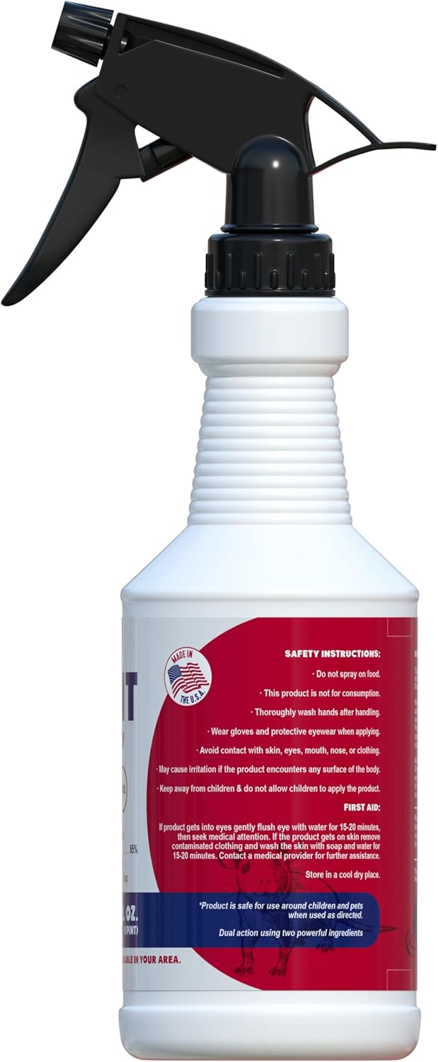Peppermint Oil Spray for Rodents - Rodent Repellent Spray for Mice & Rats, Plant-Based Extra Strong Formula, Indoor & Outdoor Use, by Pest Easy, 16 oz - Image 8