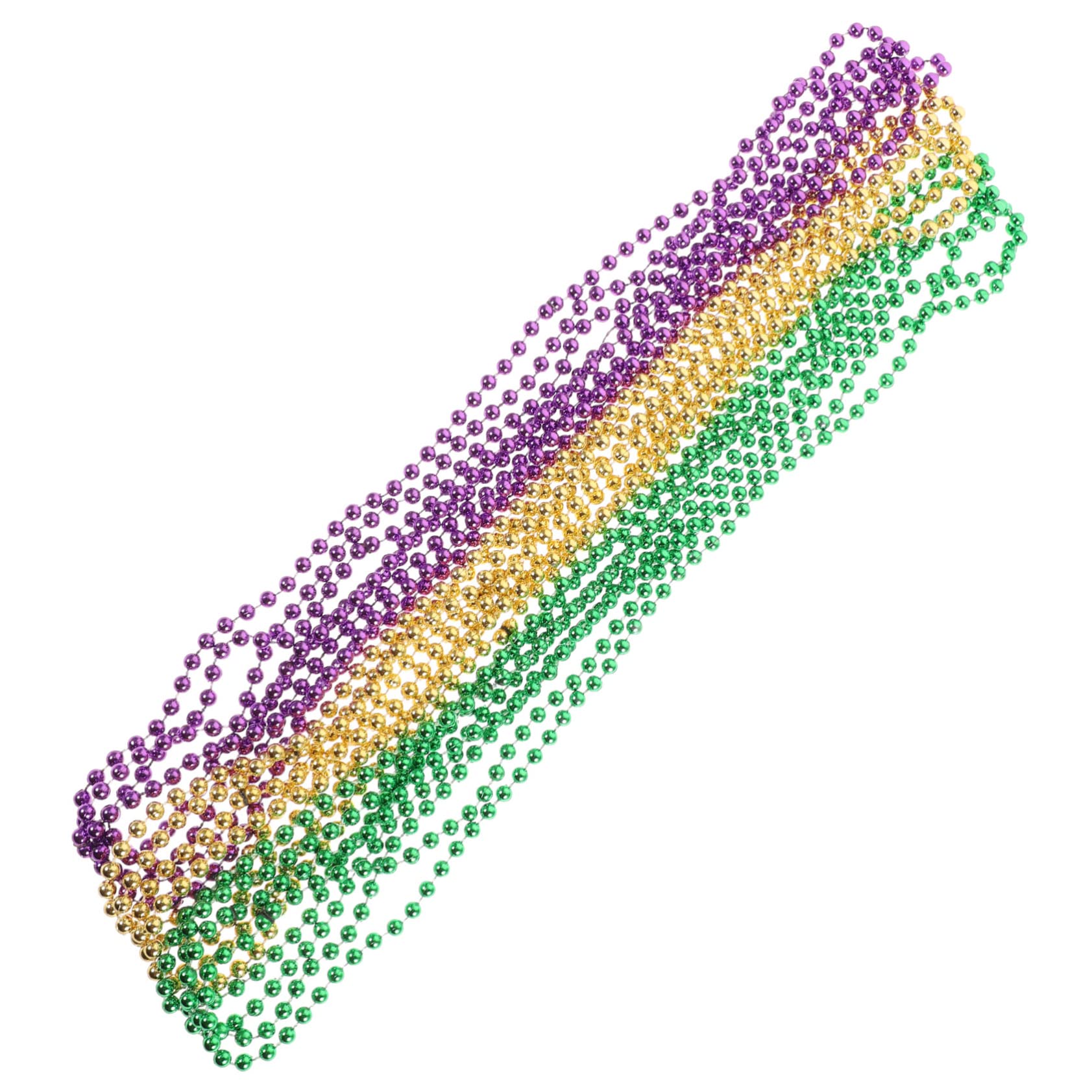 BESPORTBLE 15pcs Assorted Beaded Necklaces Colorful Round Beads for Festive Parties Neck Chains for Celebrations and Photo Props