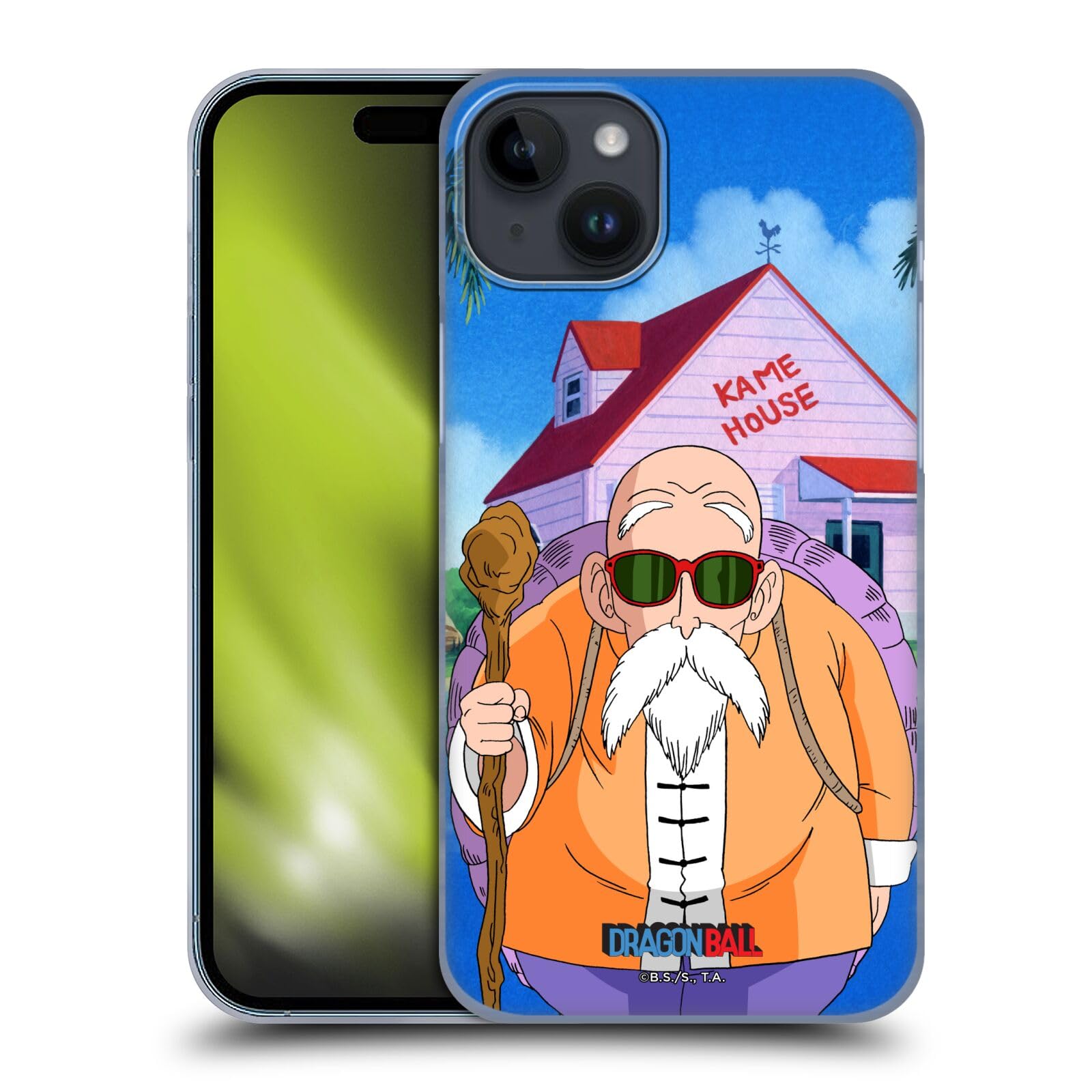 Head Case Designs Licenza Ufficiale Dragon Ball Maestro Roshi Personaggi Custodia Cover Dura per Parte Posteriore Compatibile con Apple iPhone 15 Plus