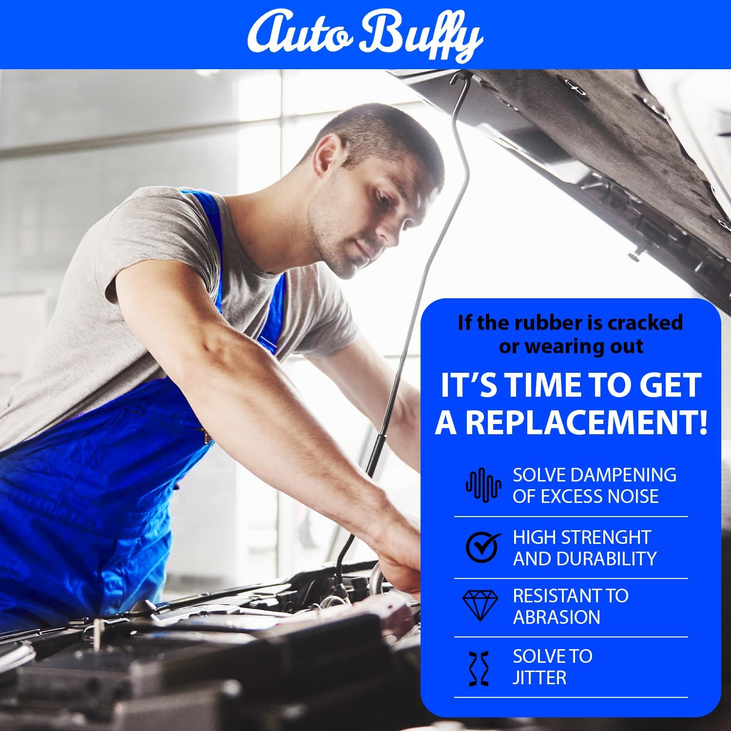 Motor & Transmission Mount Set 6PC, Fits for 2006-2011 Chevrolet Impala Monte Carlo 3.5L - Perfect Replacement for 2818 A2818 3090 A5372 2906 A2906 3104 A5263 - Enhance Vehicle Performance