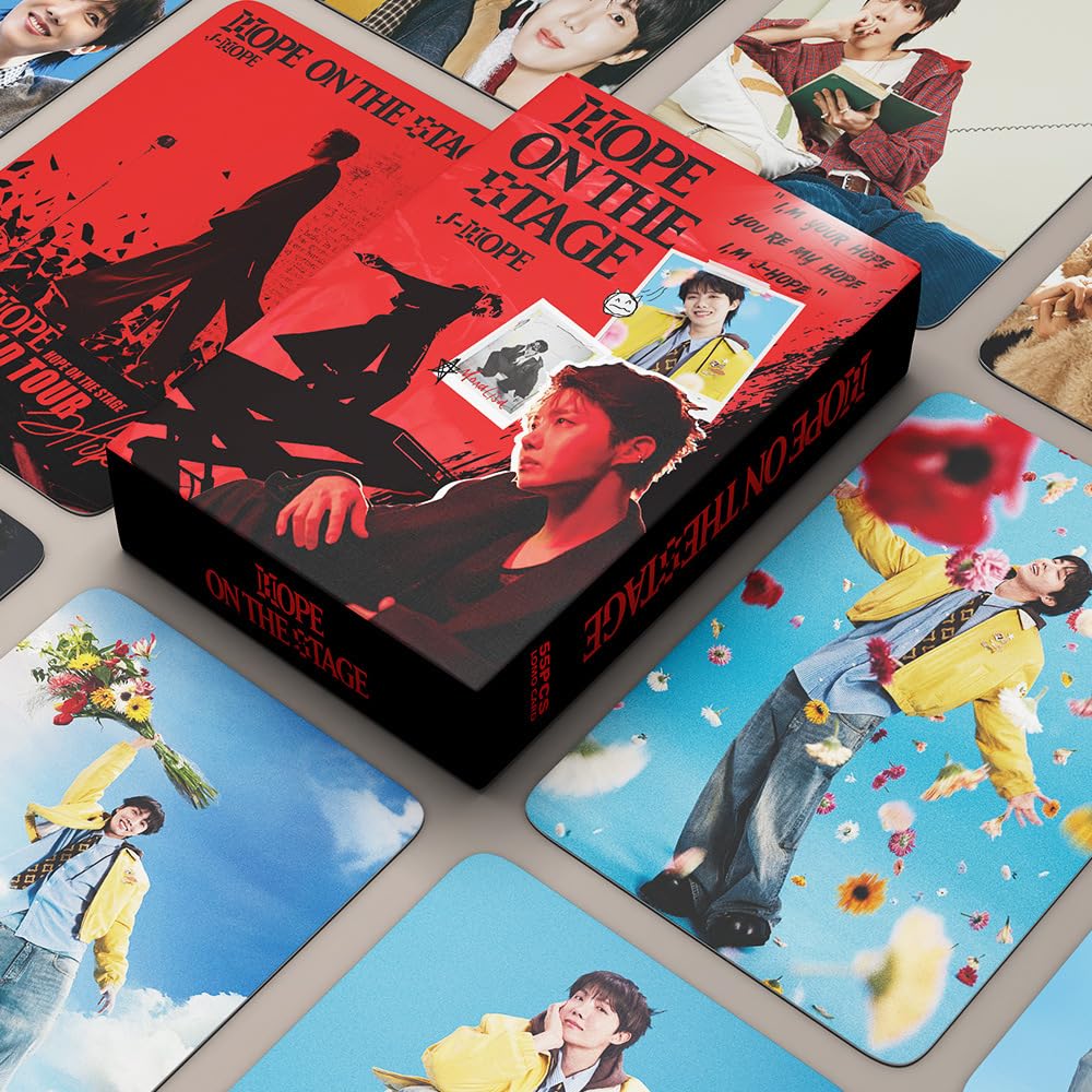 55 Pcs J-Hope Kpop Photocards Hope On The Stage Album Merch