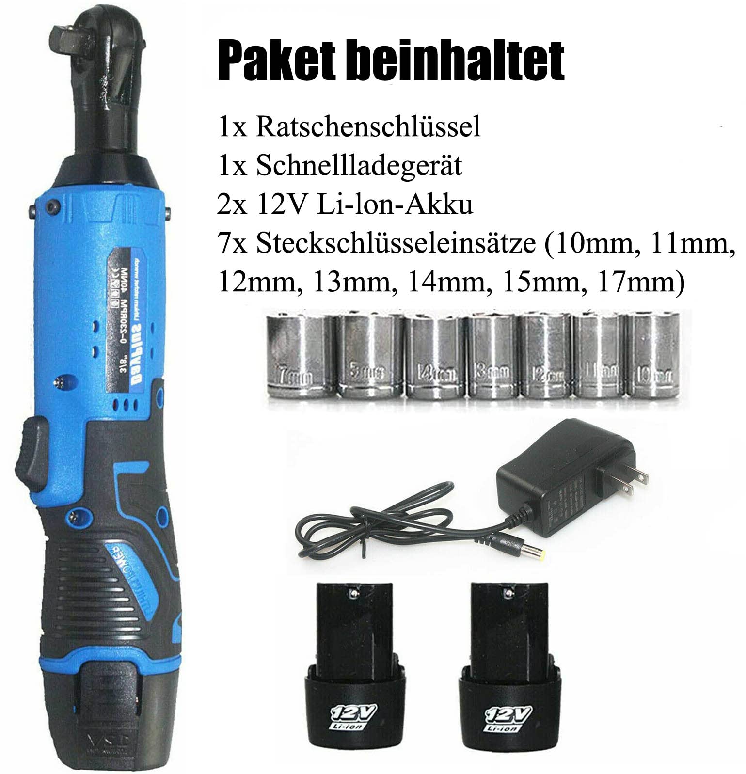 HSHa Llave de carraca con batería para instalación de travesaño, controlador de motor multifunción, herramienta de bricolaje, llave de carraca eléctrica con luz de trabajo LED, llave de carraca con