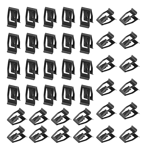 Clips de retención de metal para automóvil, 40 clips de retención de metal para automóvil, clips de tablero de automóvil, clips de retención para