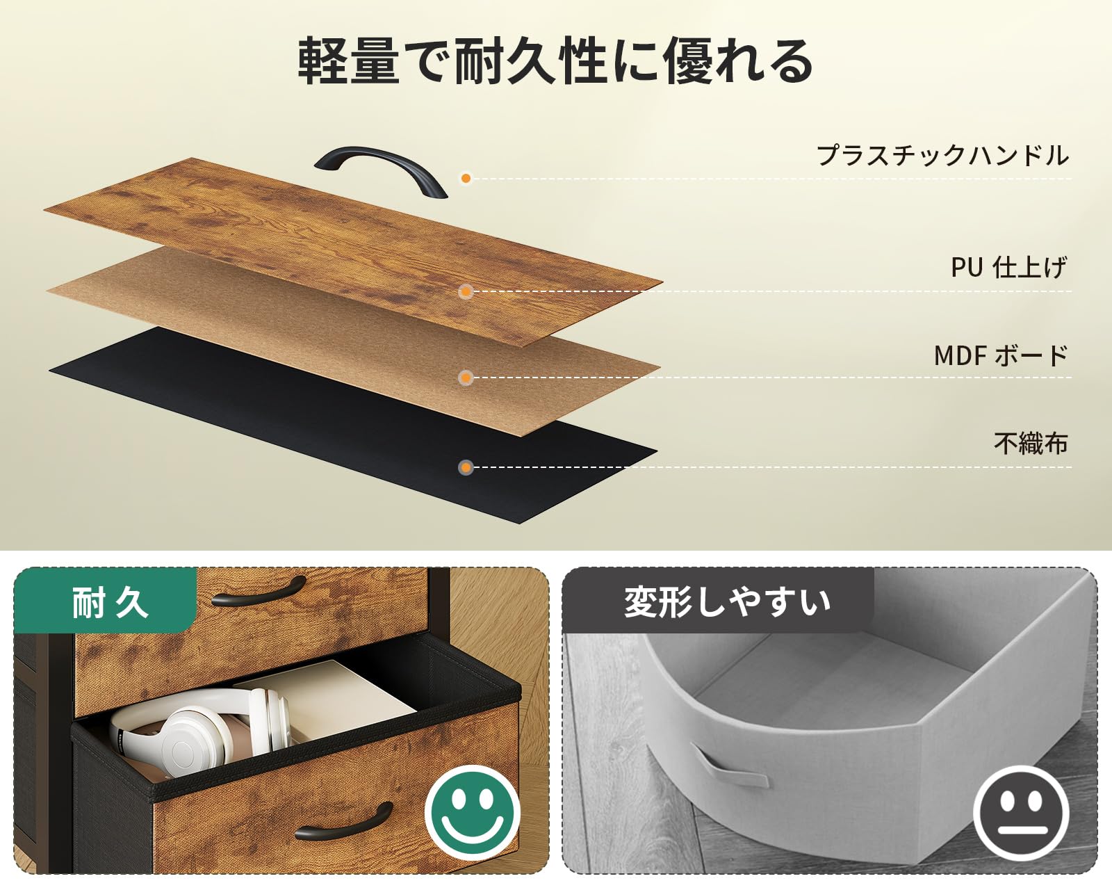 Amazon.co.jp: AODK サイドテーブル ナイトテーブル ベッドサイド