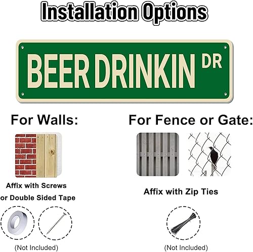 Miniatura 4 de Letrero de metal con texto en inglés "Camel Dr", letrero vintage divertido de metal retro, letrero de metal de aluminio para oficina, cocina,