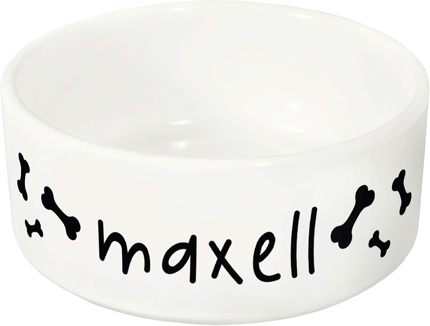 USA Custom Gifts Ceramic Pet Bowl with Customizable Design, Dishwasher and Microwave Safe for Dogs and Cats