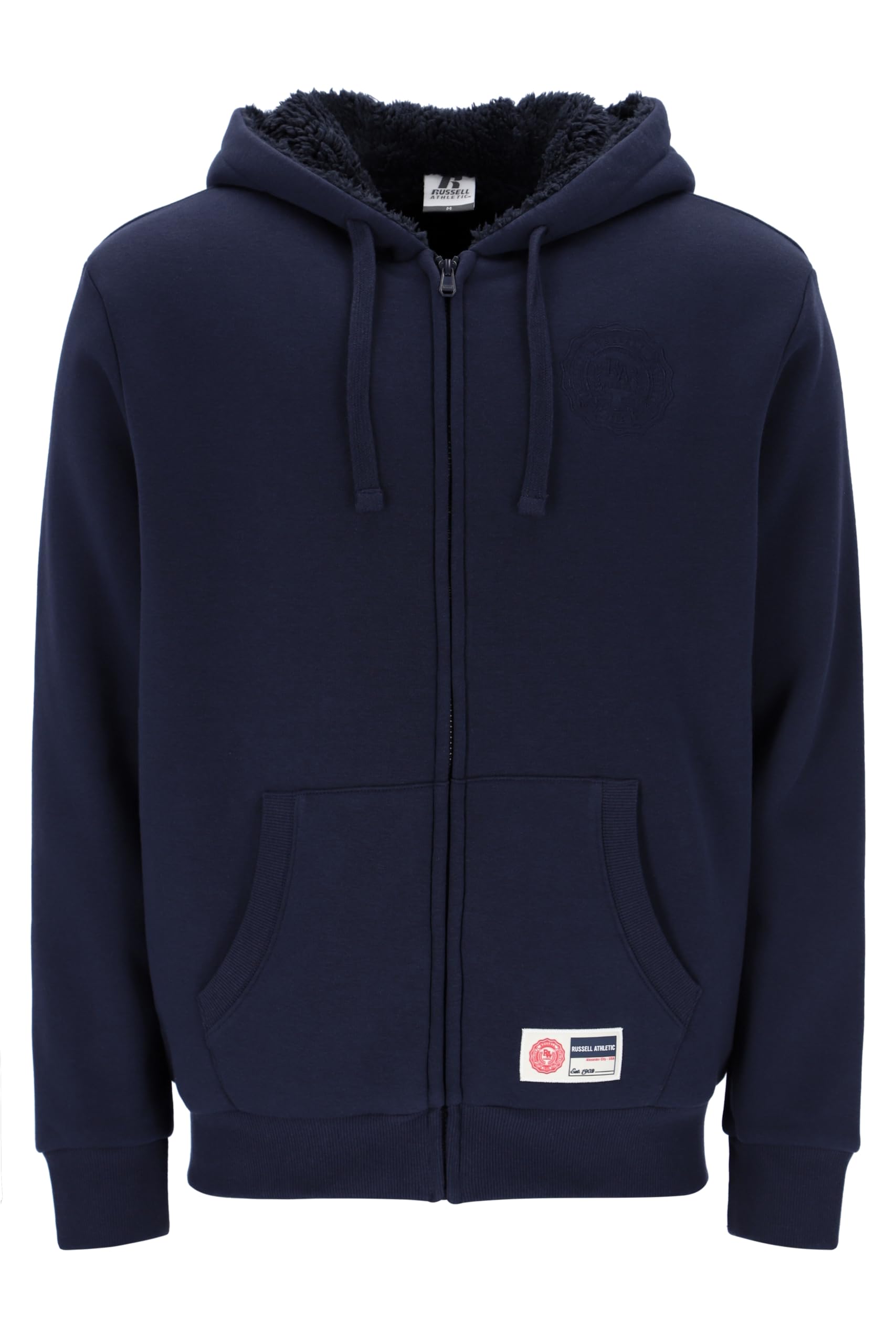 Russell Athletic Mens Ath - Zip Through Hoody With Nuring Tunic, Marine, XL EU