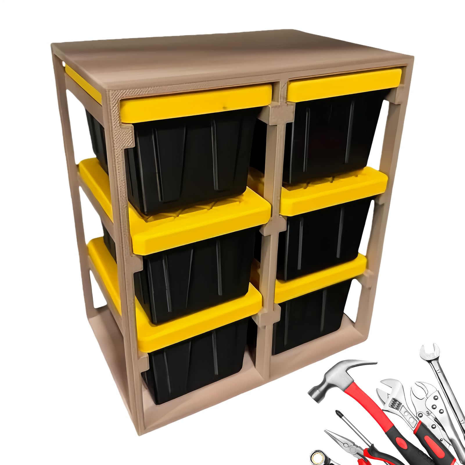 Organiseur de petites pièces empilable de 12 cm pour vis et matériel