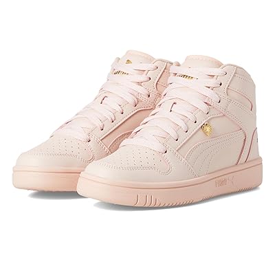 PUMA Kids Rebound Layup Mid (Big Kid) Kids Shoes Island Pink/Gold