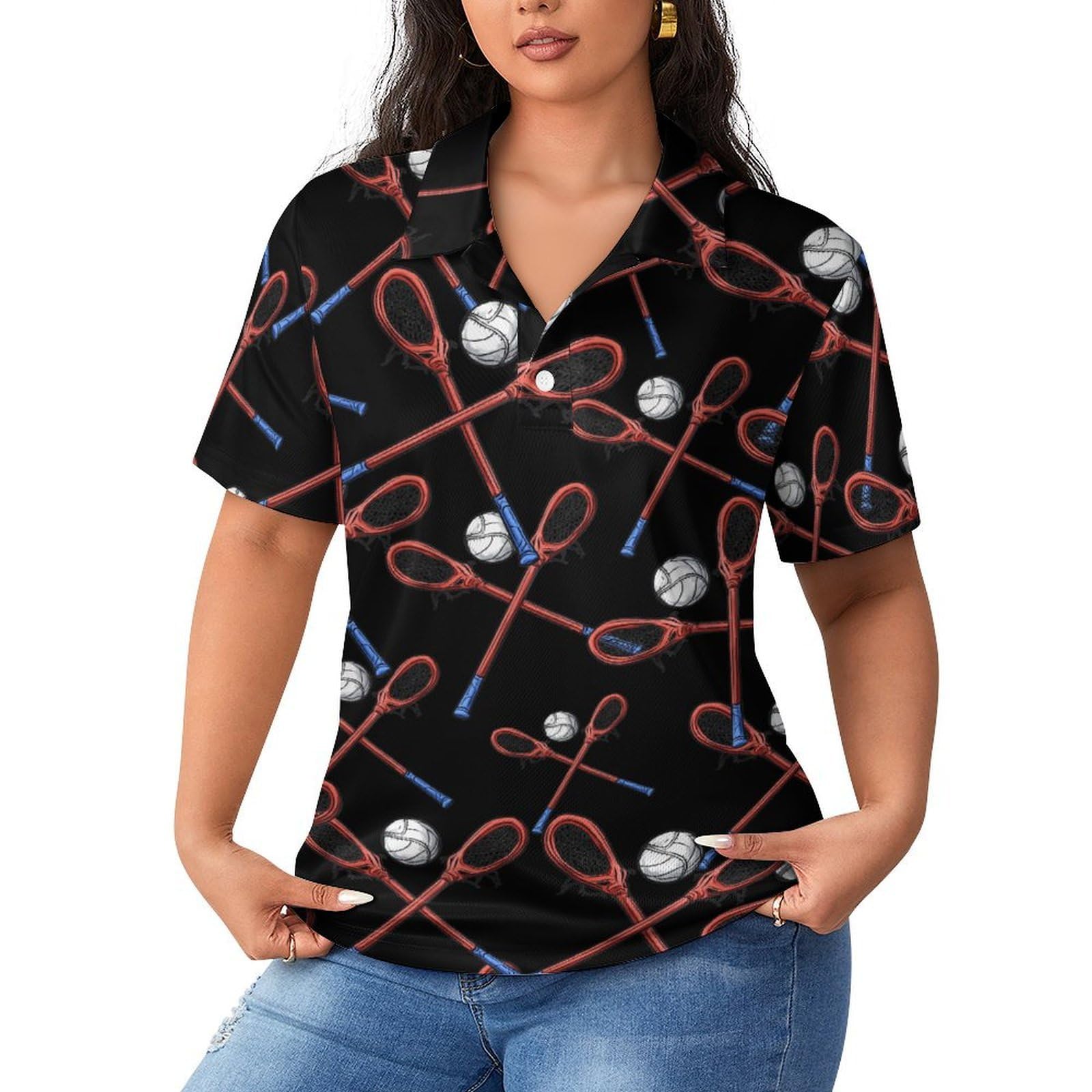 Polo clásico manga corta con cuello para mujer corte femenino deportivo 8