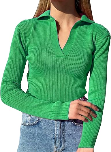 polo sweater with collar