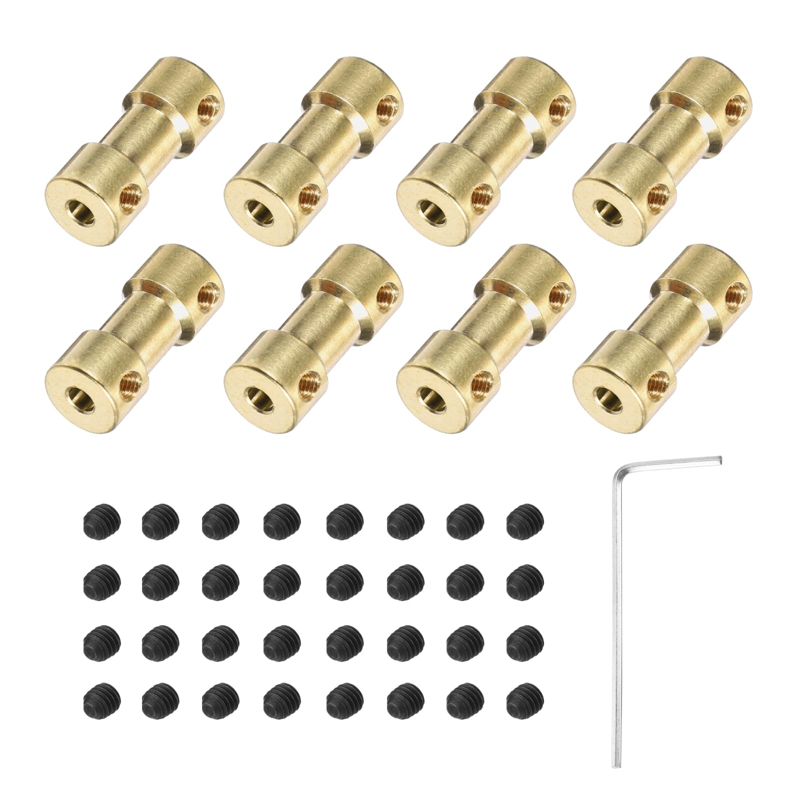 Messing Wellenkupplung 8 Stück Set - 3,17-4mm Für RC Modelle Motorwelle