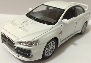 KiNSMART 1:36 Scale 2008 Mitsubishi Lancer Evo Evolution X diecast CAR Model 5" White