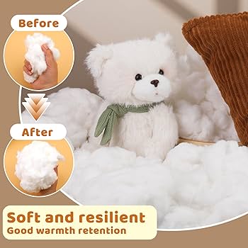 Amazon.com: ZXIIXZ 1.1 lb Cotton Stuffing, (3.5oz-1.1 lb