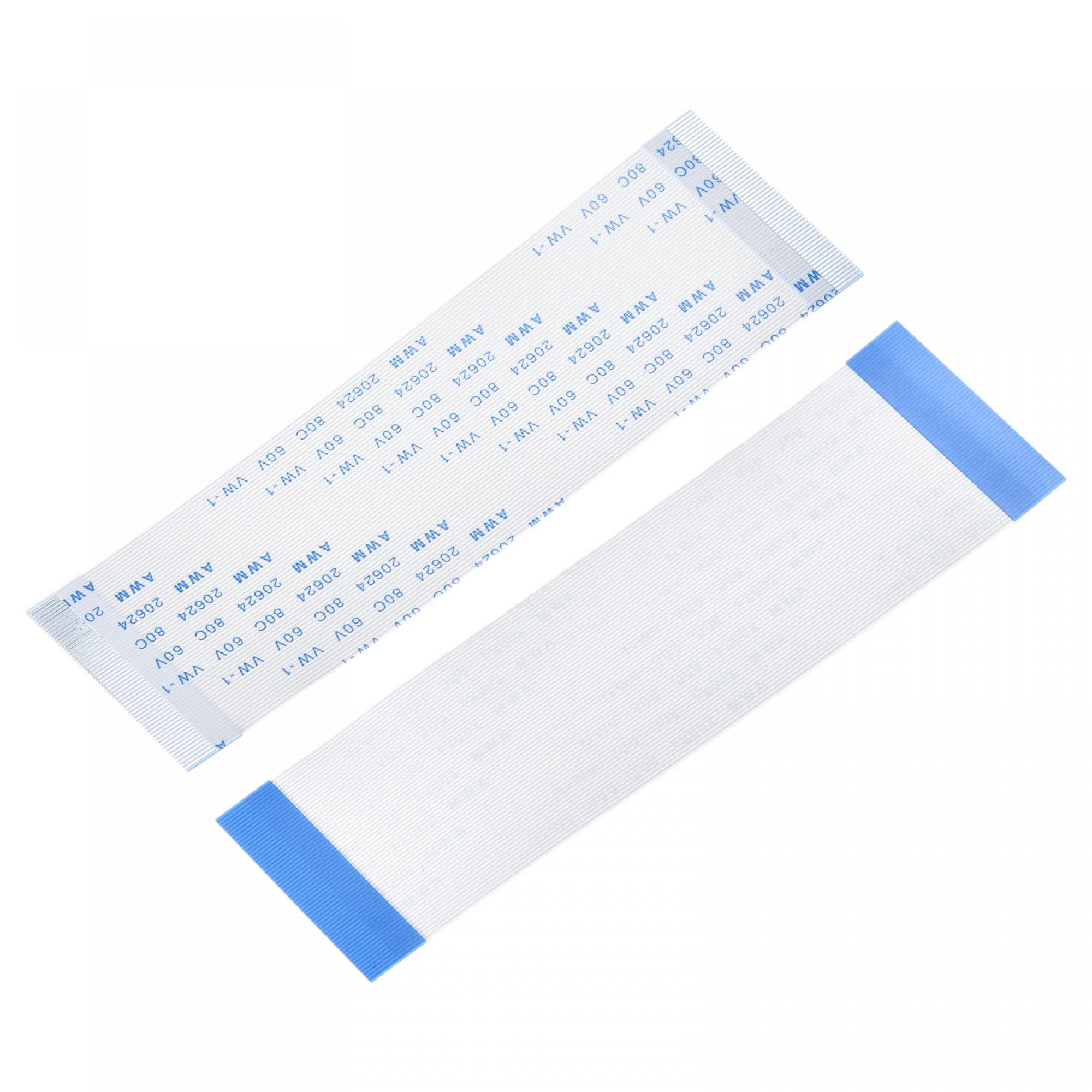 sourcing map FFC FPC Flat Flexible Cable, 60 Pin 0.5mm Pitch 100mm Long (A Type) for LCD 3D Printer Camera DVD TV Laptop Audio Pack of 5