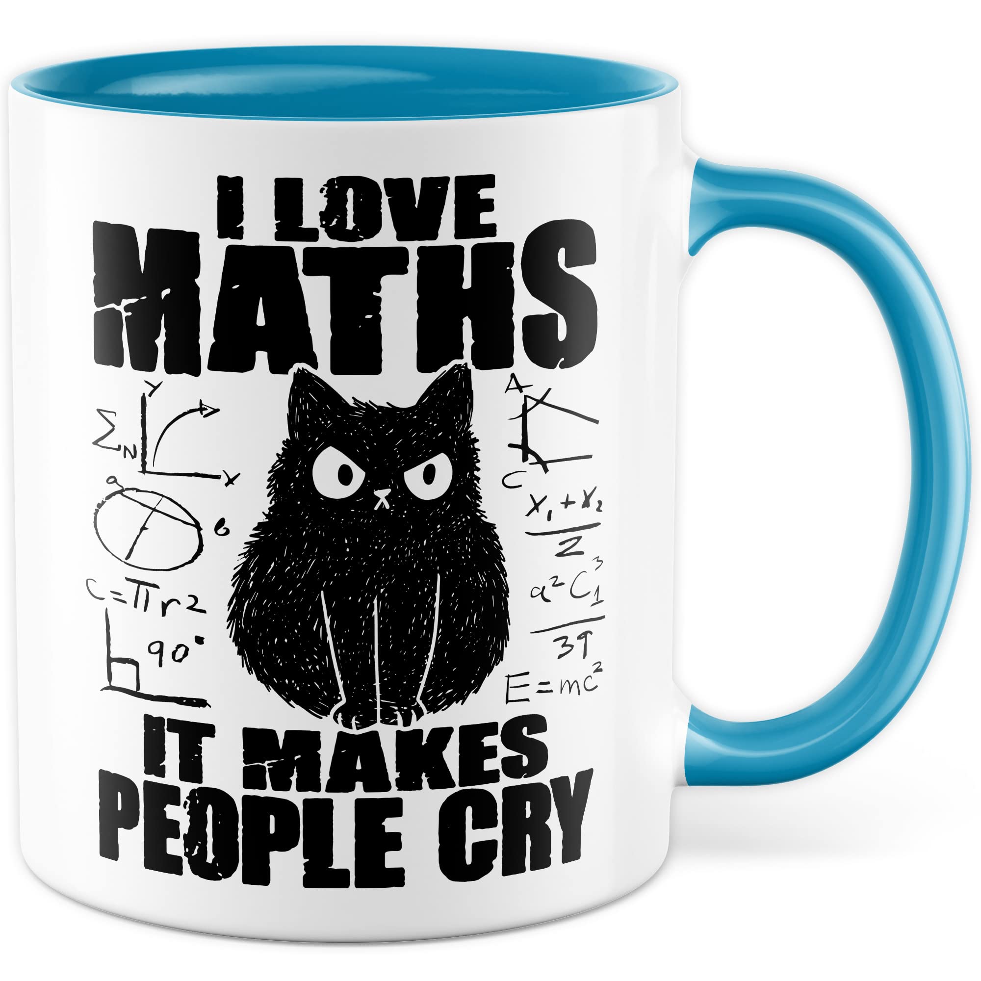 Tasse à café noire personnalisée pour professeur de mathématiques, cadeau pour enseignant/geek en mathématiques, cadeau pour enseignant/mathématiques, tasse de voyage en céramique « I Love Math Tasse à café noire personnalisée pour professeur de mathématiques, cadeau pour enseignant/geek en mathématiques, cadeau pour enseignant/mathématiques, tasse de voyage en céramique « I Love Math