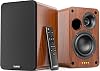 Saiyin Bluetooth Bookshelf Speakers, 30W X 2 Powered TV Speakers with 3.75 Inch Woofer, Turntable Speakers with Optical/AUX/RCA Input for PC and TV