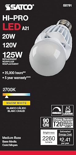 Miniatura 5 de Satco Bombilla S8791, latón antiguo oscuro