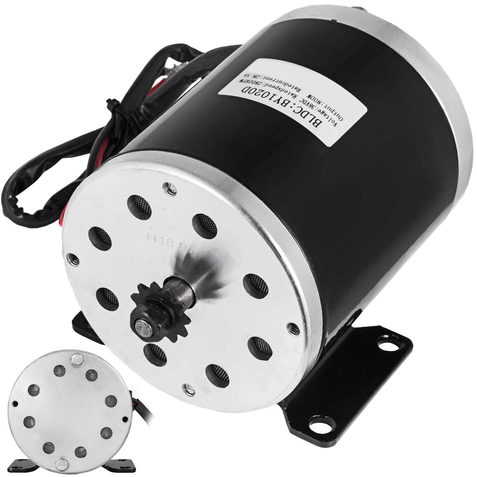 Buy VEVOR Brushed Electric Motor 36V DC 800W Rated Speed 2800RPM