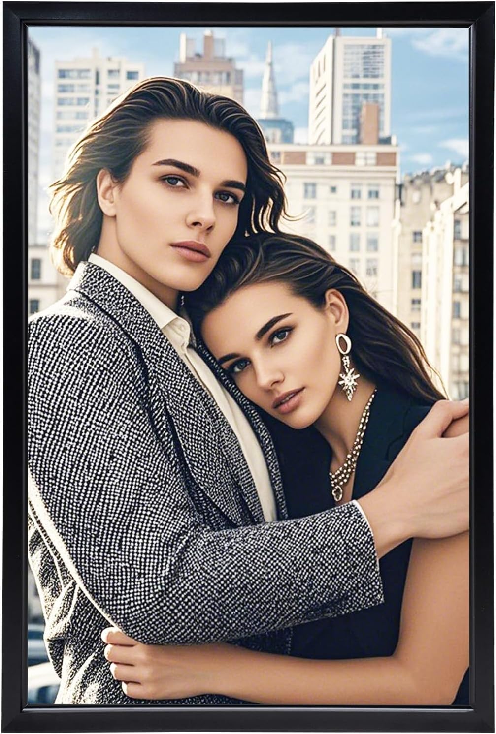 27" X40inch LED Backlit Movie Poster Art Picture Frame Light Box Menu Dispaly,Display Sign Holder for Advertising Photo Poster Menu Display, for Home Theaters, Interior Decoration