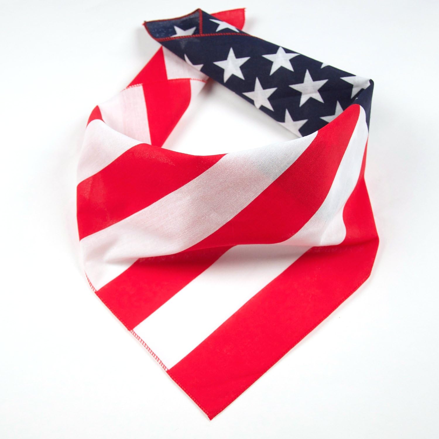 American Heritage Cotton Bandanas - Made in USA - Sold by Vets - Pack of 3 (USA Flag) - Image 3