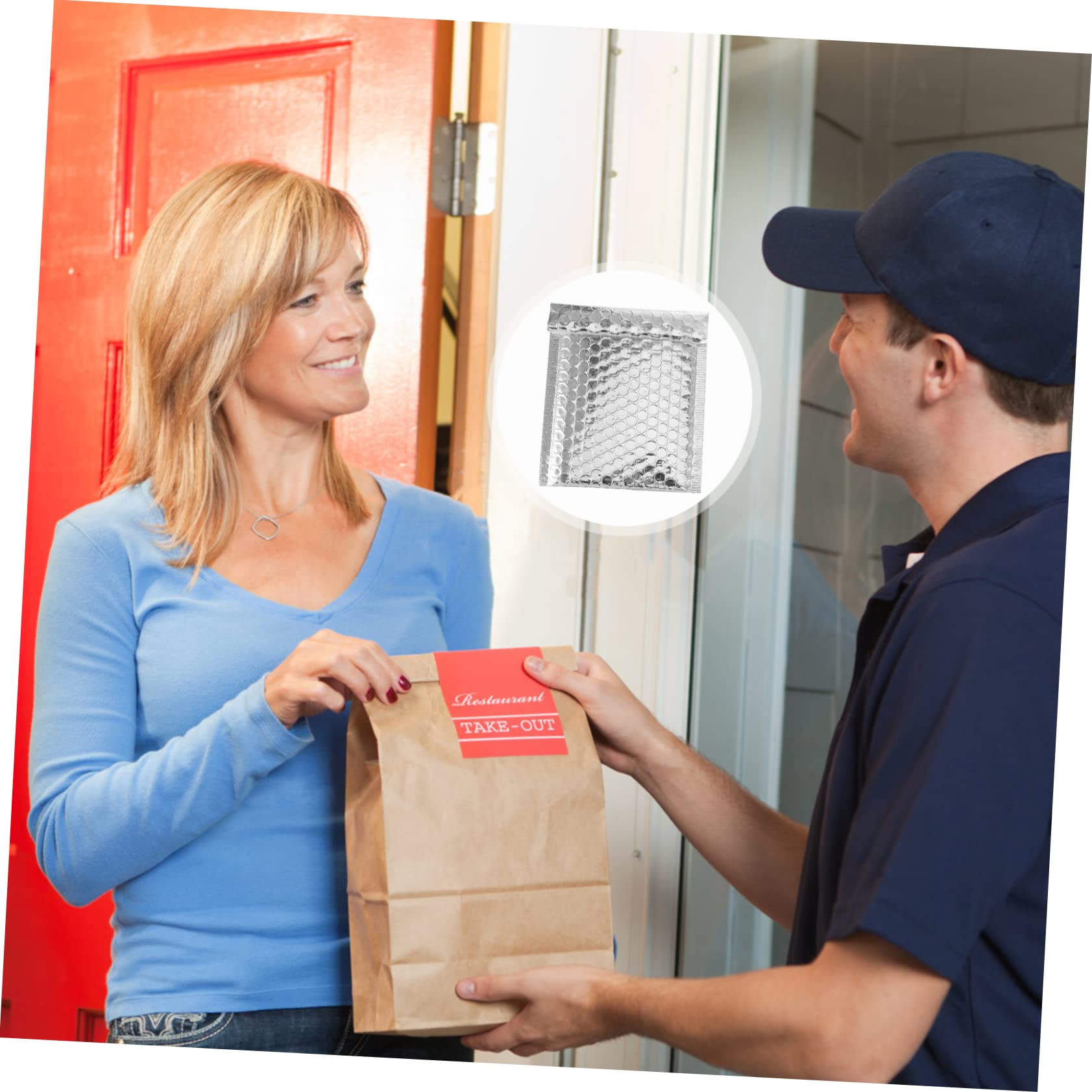 DOITOOL 100 Enveloppes Argentées à Bulles Auto-adhésives Pack de 100 Pièces Matériau Synthétique Léger pour Expédition pour Bureaux et Boutiques