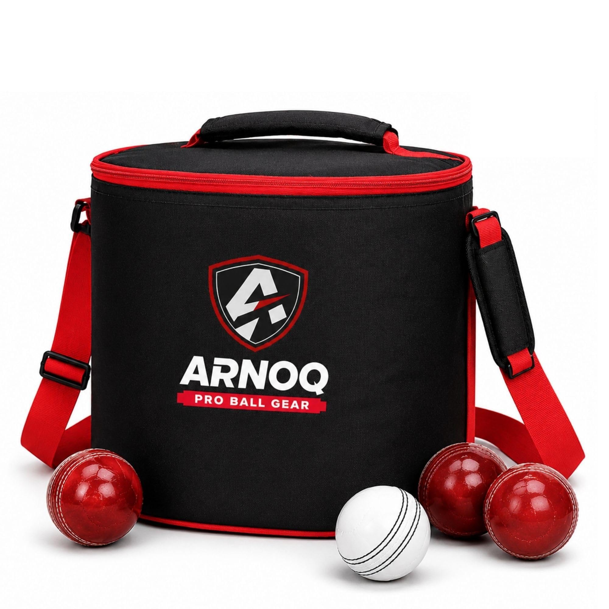 Cricket Ball Bag with Padded Lid & Zipper Closure, Lightweight Easy to Carry Ball Bag for Coaching, Training & Practice-image-41