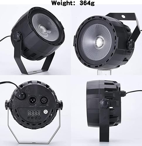 Miniatura 7 de SHEHDS Luces LED de 30 W COB Wash RGB 3 en 1 luces de fiesta con control remoto y DMX, activado por sonido para bodas, Navidad, espectáculos de