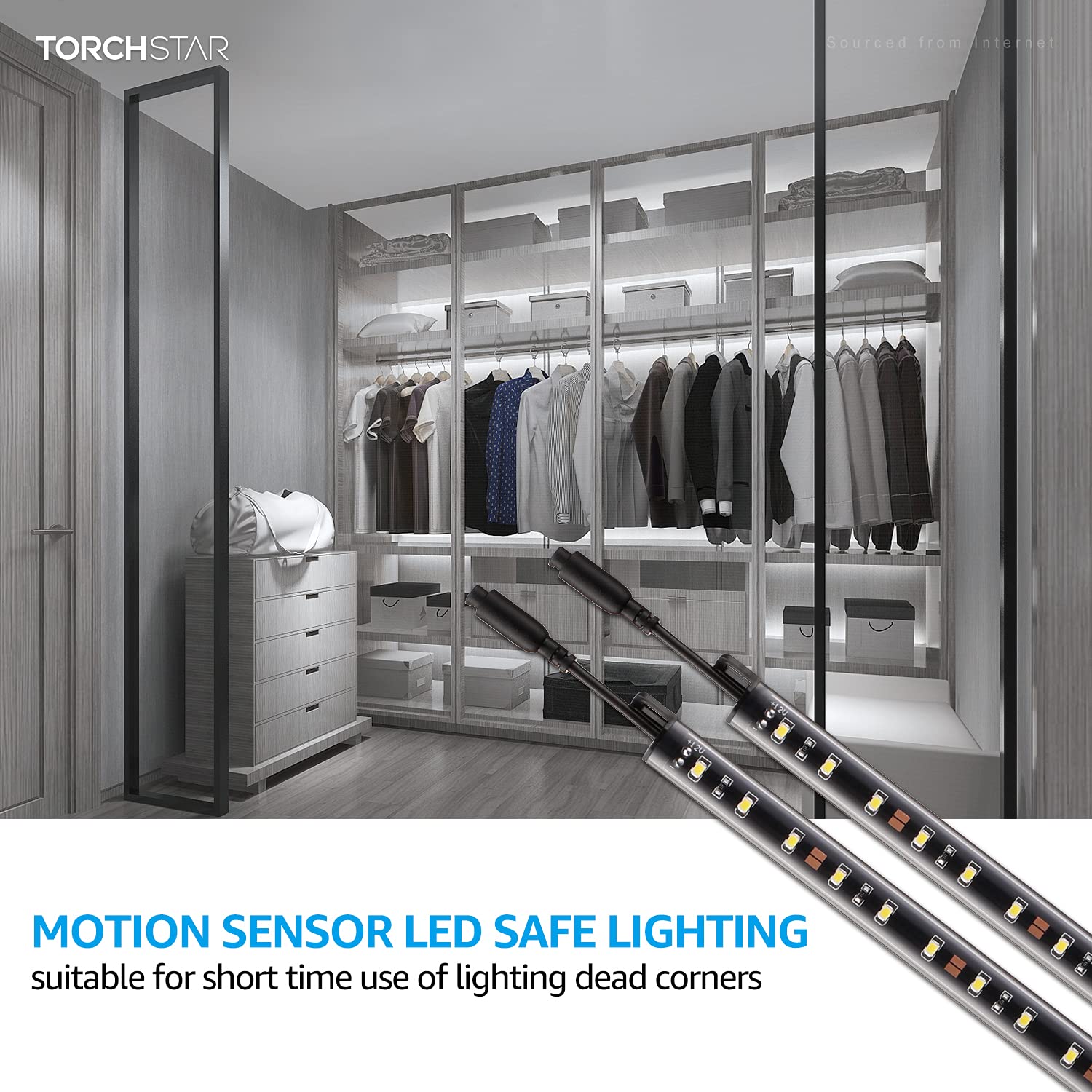 Buy TORCHSTAR LED Safe Lighting Kit, (4) 12 Inch Linkable Light Bars