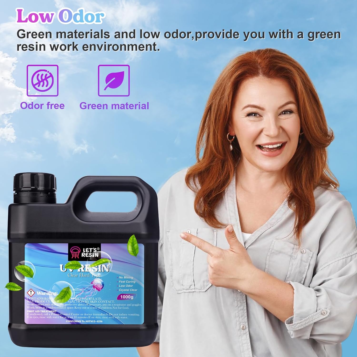 Bundle Set of LET'S RESIN 1500g and 1000g UV Resin