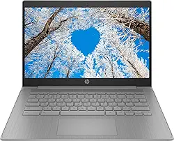 HP Laptop Estudantil Chromebook 14 Hd Topo De Linha, Processador Intel Pentium Quad-Core N4120, 4 Gb De Ram, Emmc De 64 Gb, Wi-Fi 5, Webcam, Bluetooth, Reunião Via Zoom, Chrome Os, Com Acessório Gm