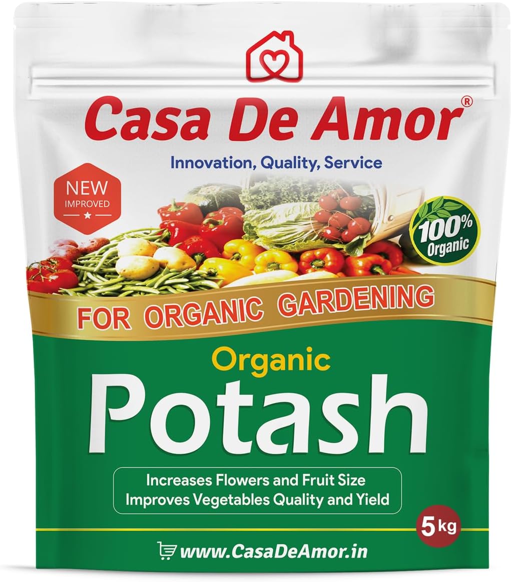 Casa De Amor Organic Potash Essential Fertilizer For Gardening (5 Kg), Granules
