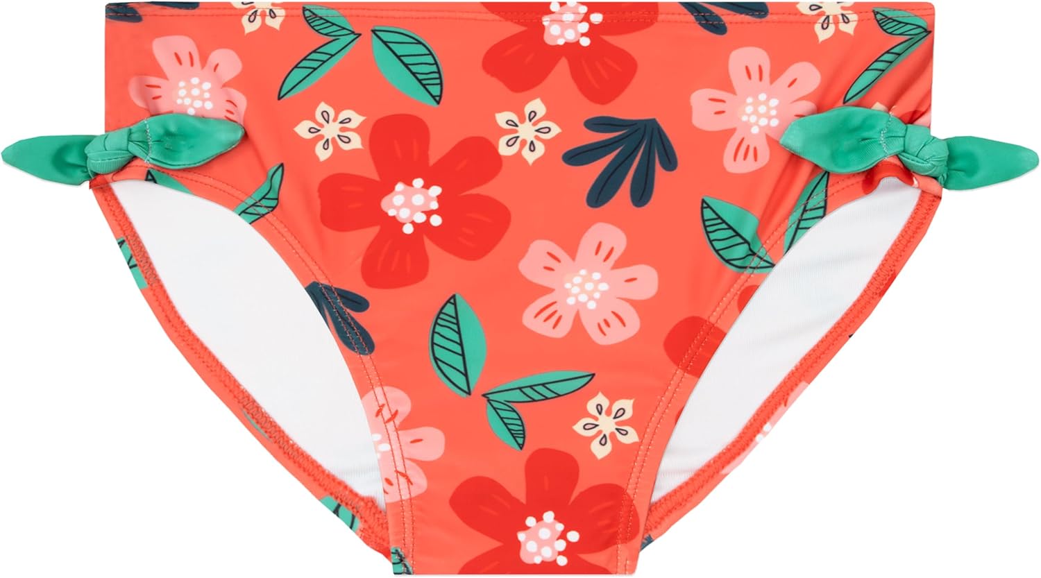 Disney Moana Girls Bathing Suit, Princess Girls Swimsuit, Long Sleeve Moana Swimsuit with Bows, Kids Bathing Suit