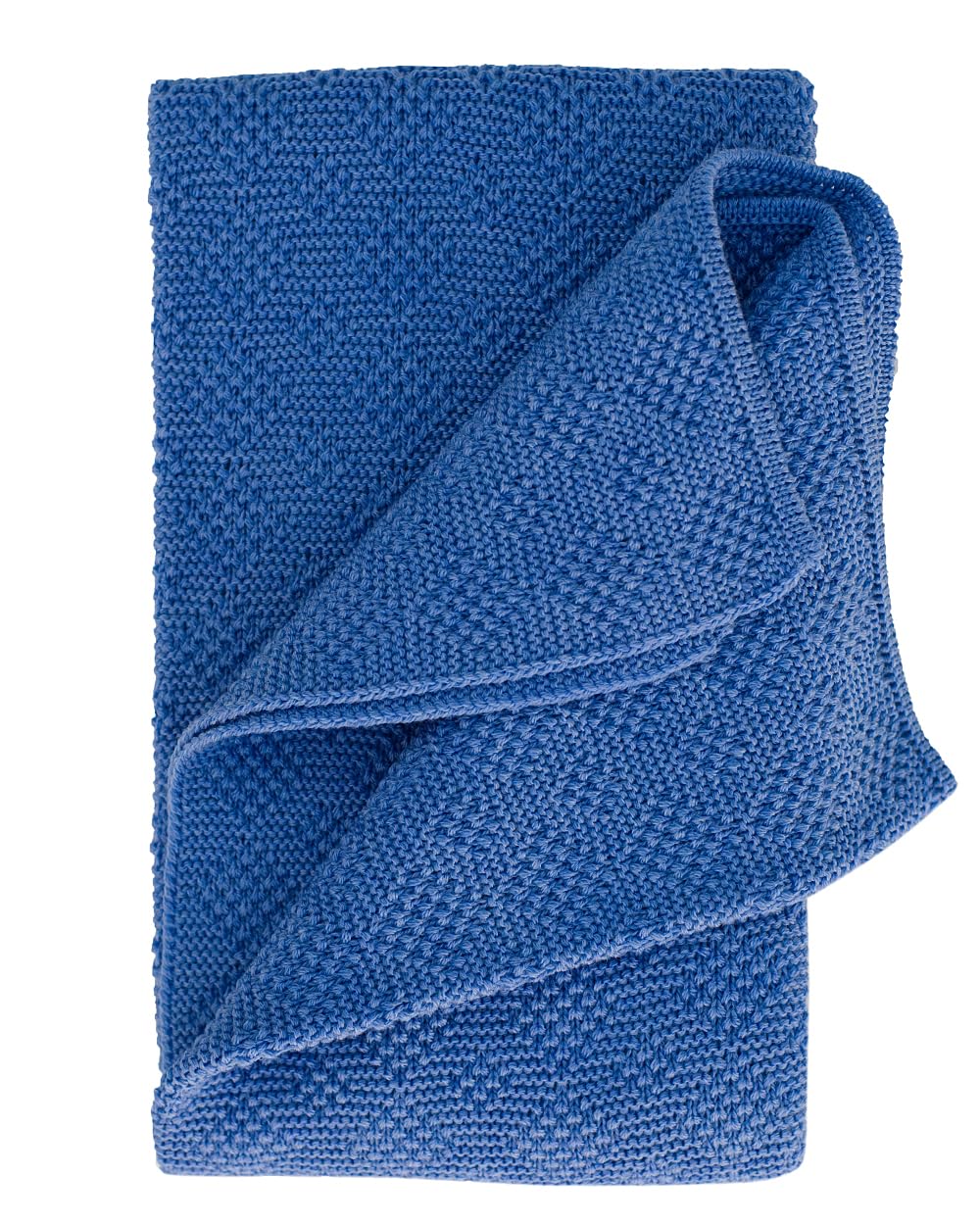 FosterNatur, Merino Baby Blanket, 100% Superfine Merino Wool, Mulesing-Free (Bluestar)