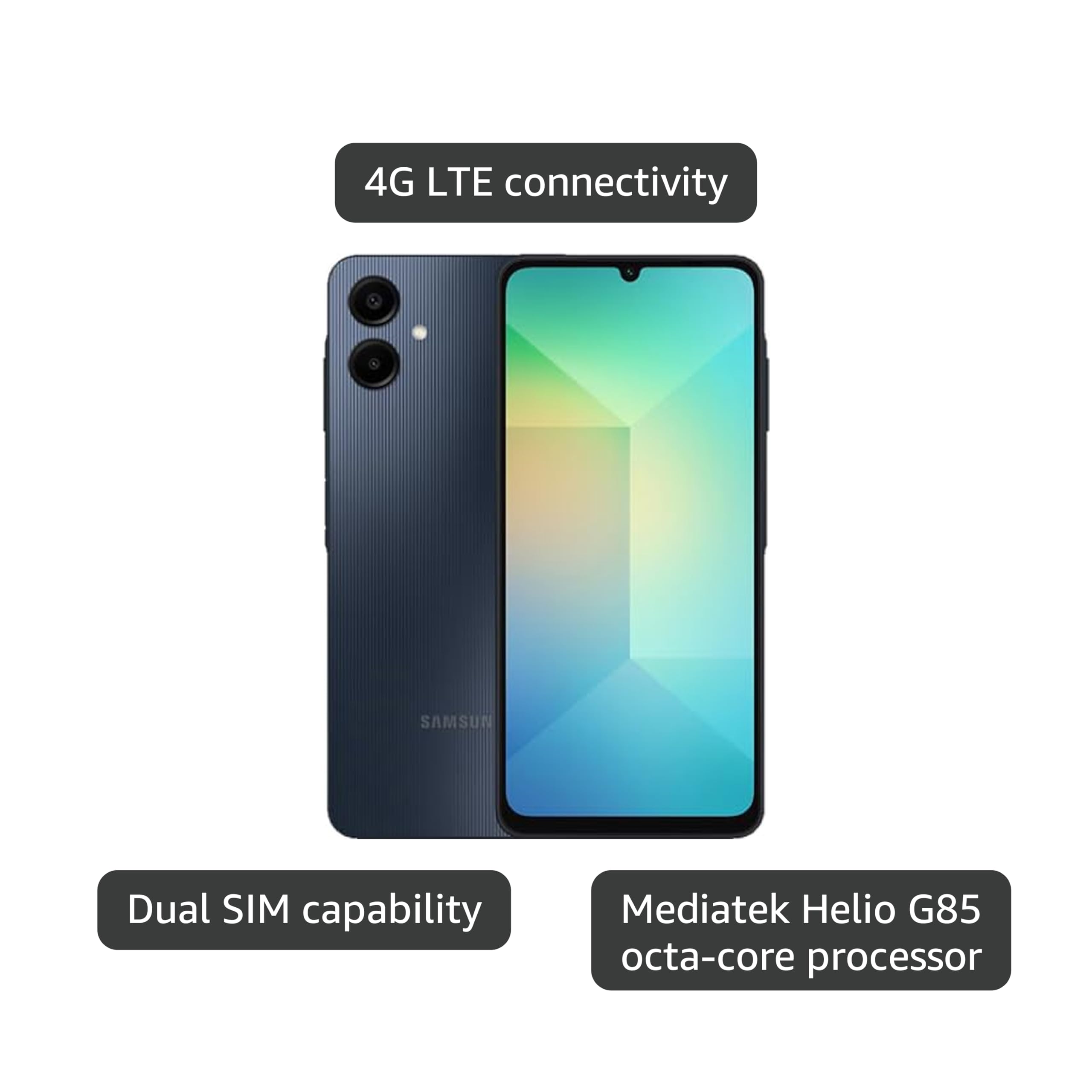 Amazon.com: SAMSUNG Galaxy A06 4G LTE (128GB + 4GB) Latin Version