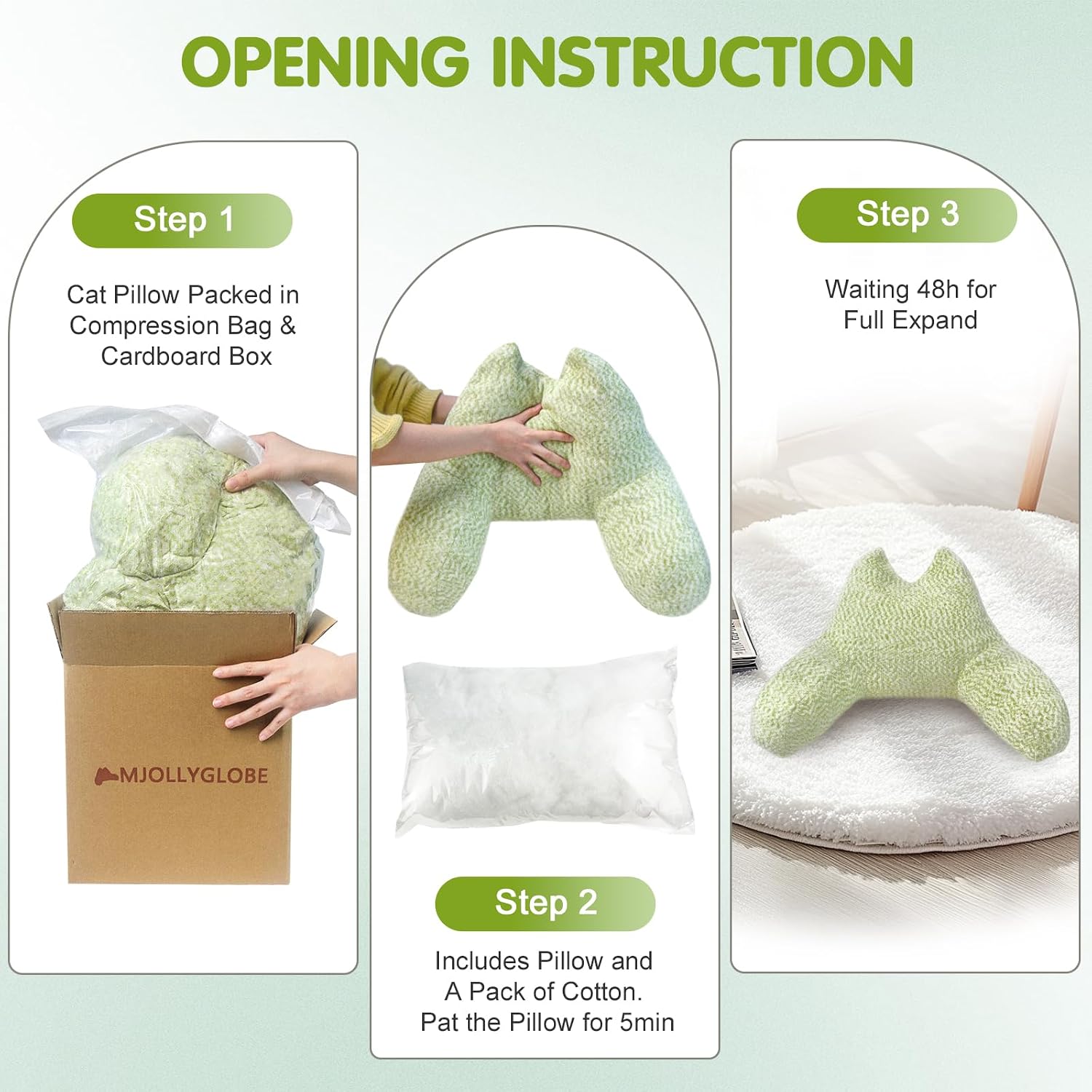 Kids Reading Pillow, Corduroy Back Rest Pillow for Bed Sitting Up, Back Support with Arms for Couch Filling Polyester Cotton, Loungepillow for Kids Study/Gaming(Light Green)