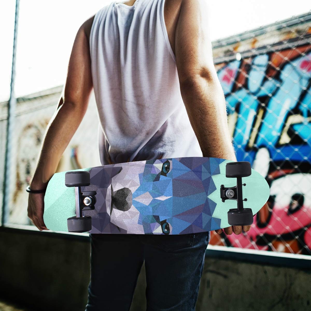 PEPLAYTAL Ruban Adhésif Antidérapant Skateboard Étanche à Motif