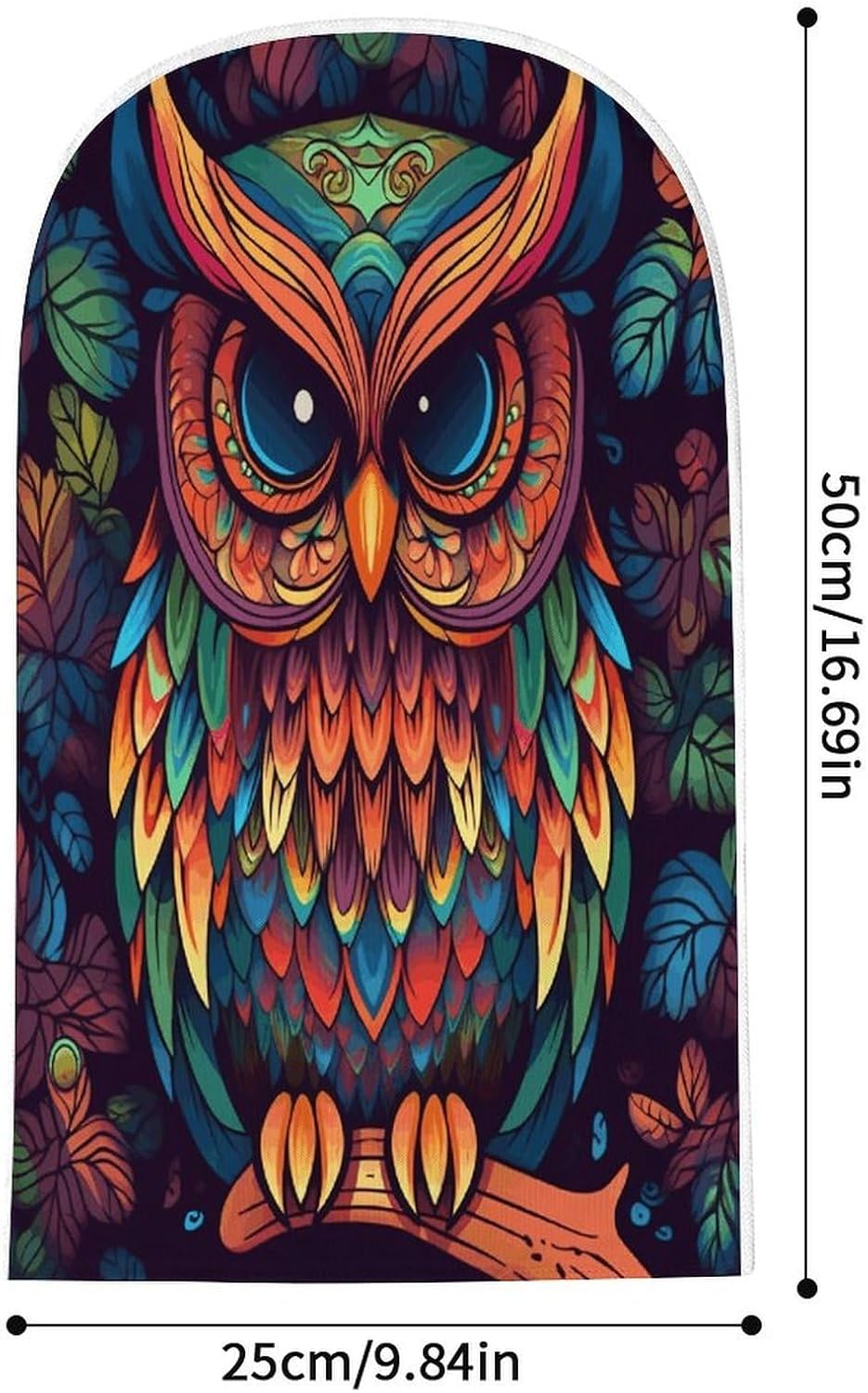 Color Owl Pattern Balaclava Mesh Print Funny Face Mask Breathable Ski Masks Personalized Sun Protection Full Face Covers Neck Gaiter Windproof Head Masks for Pranks&Outdoor image 2