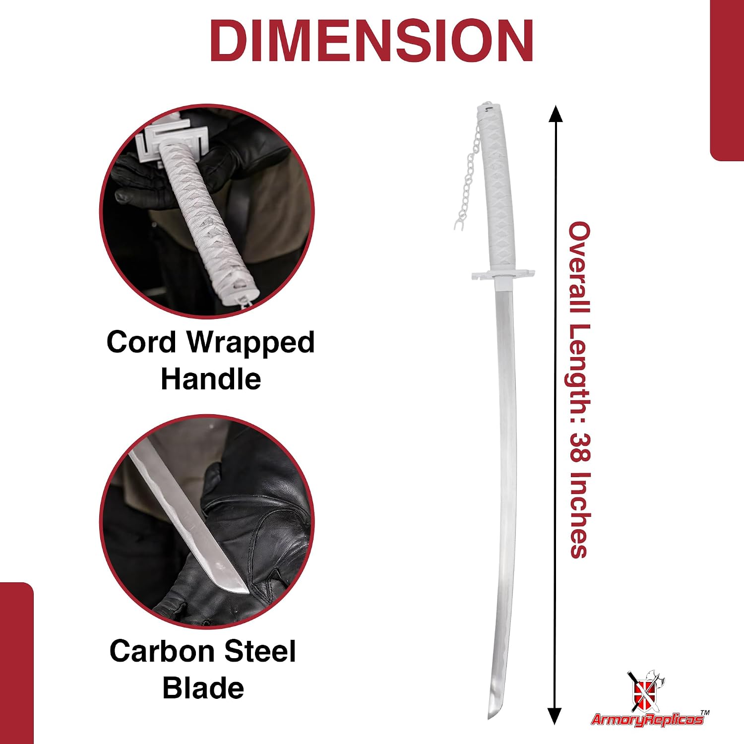 Armory Replicas™ Decorative Anime & Samurai Swords Collection – Carbon Steel & Stainless Steel Display Katanas