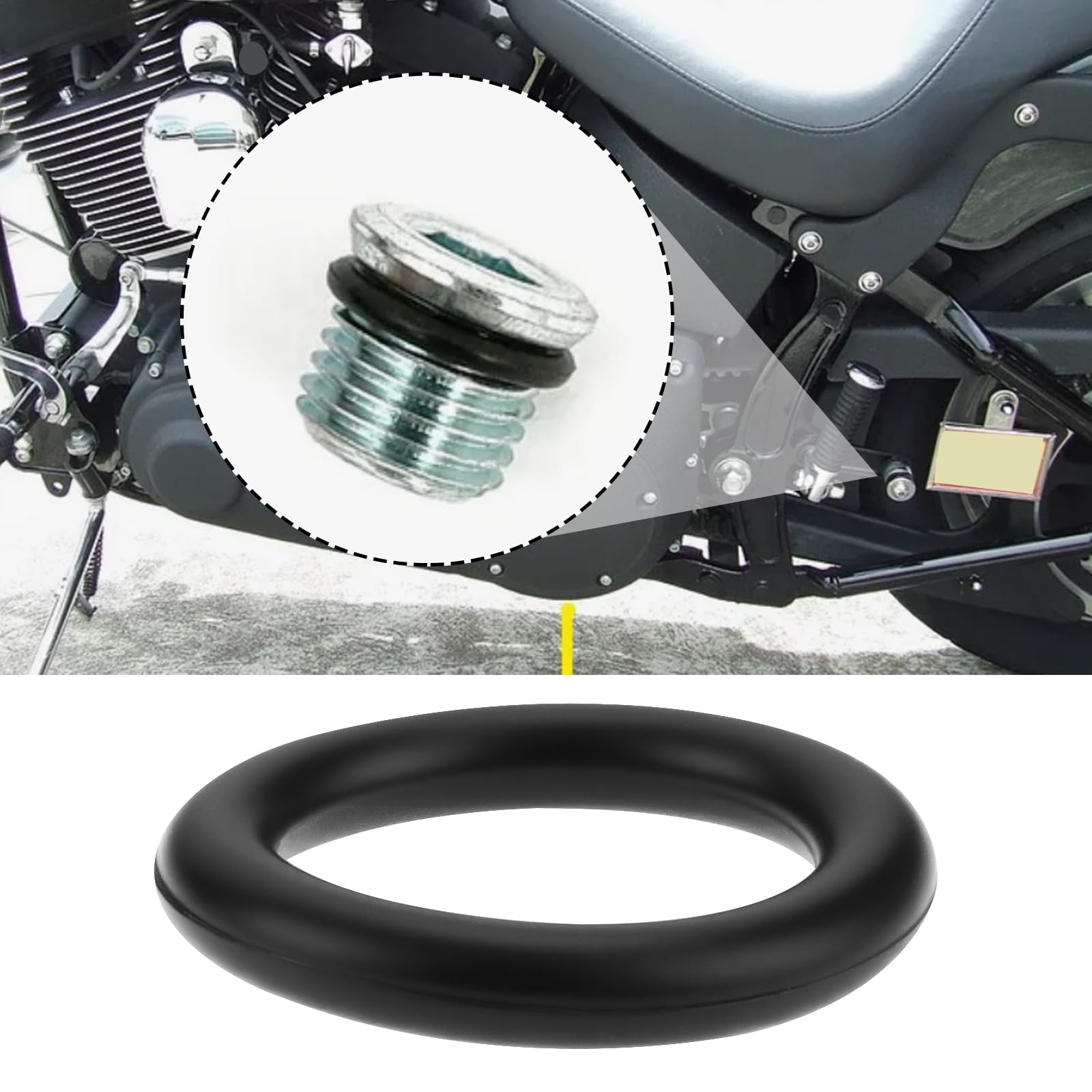 10 Pièces Joints Toriques D'Étanchéité Moto - Bagues Bouchon Vidange Huile Double Came Compatible Harley Dyna Softail FL Touring Sportster XL