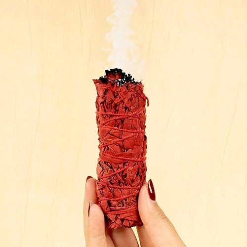 Miniatura 6 de Wish Well Kit de manchas de salvia  3 palitos de salvia lavanda, 2 palitos de Palo Santo, concha de abulón, soporte, pluma, 7 piedras de chakra y