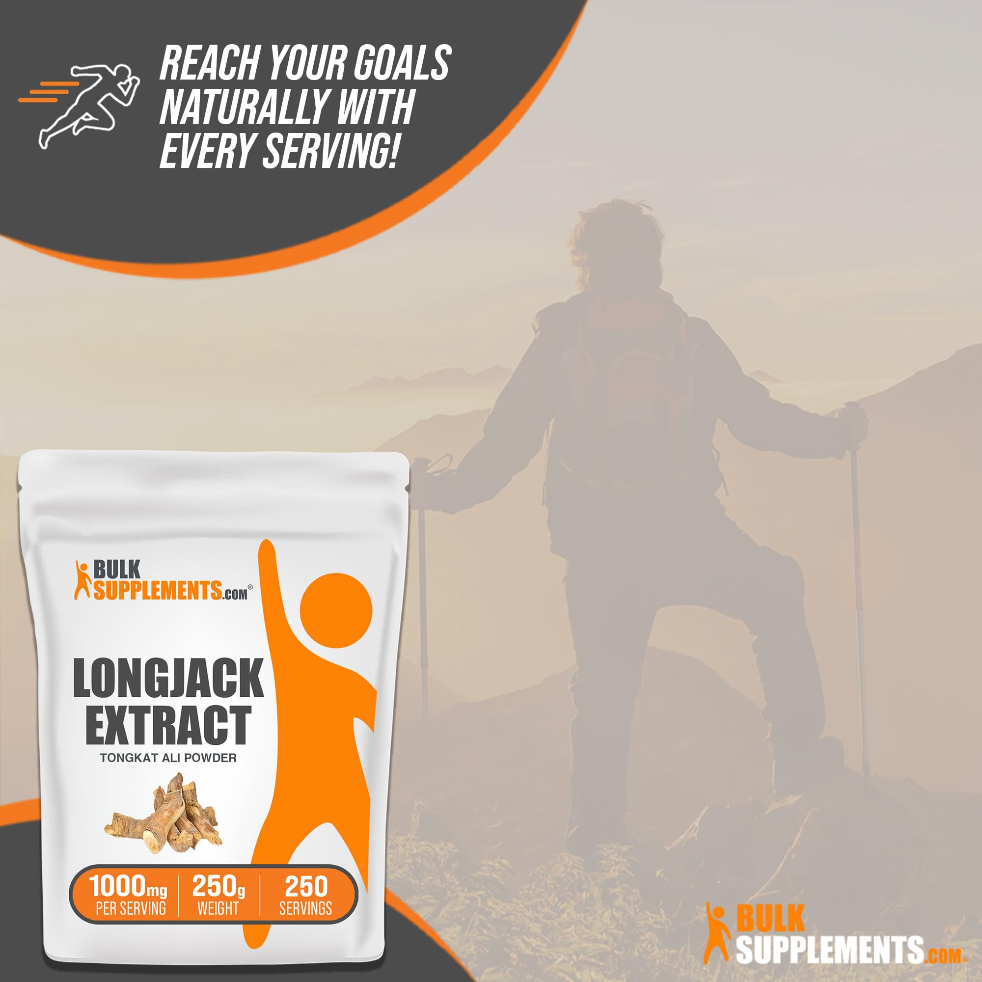 BulkSupplements.com Longjack Extract Powder - Tongkat Ali Extract, Tongkat Ali for Men & Women - Gluten Free, 1g per Serving, 250g (8.8 oz) (Pack of 1) — Amazon image 5